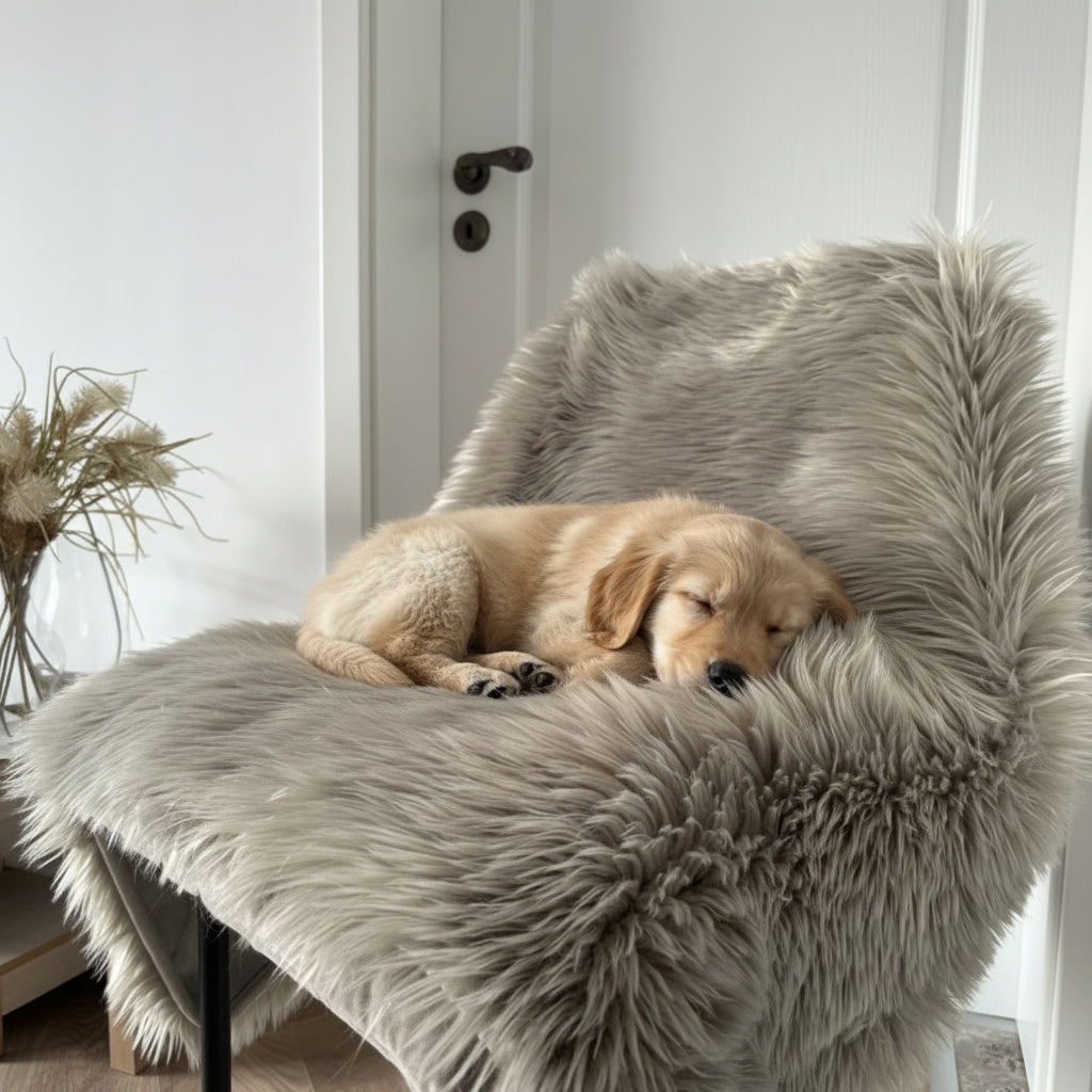 Luxury waterproof faux fur throw