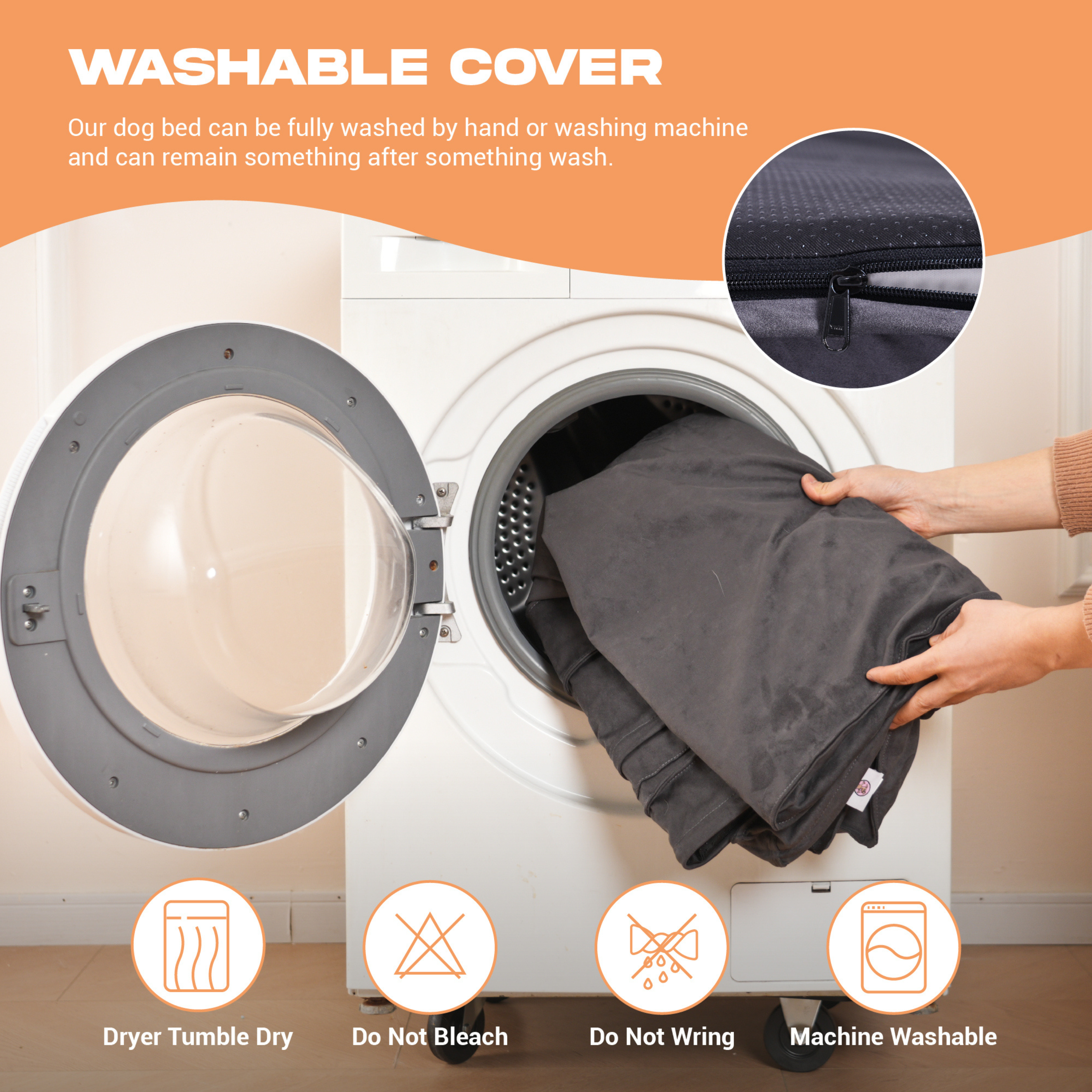 ORTHOPEDIC MEMORY FOAM DOG BED