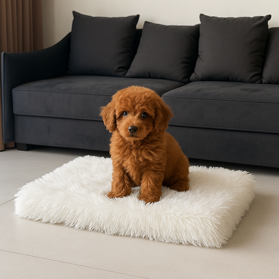 LUXURY FAUX FUR DOG BED