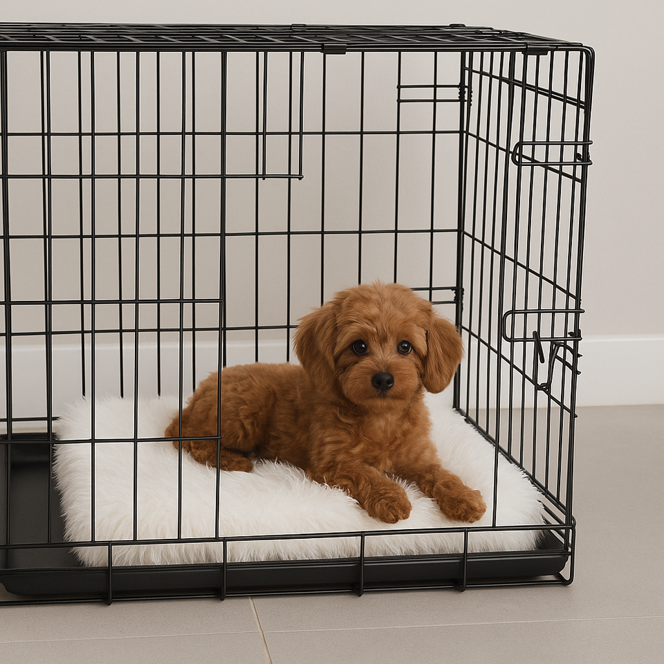 LUXURY FAUX FUR DOG BED