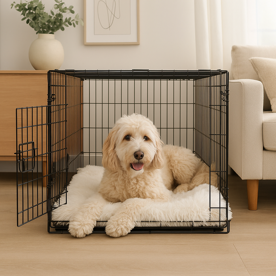 LUXURY FAUX FUR DOG BED