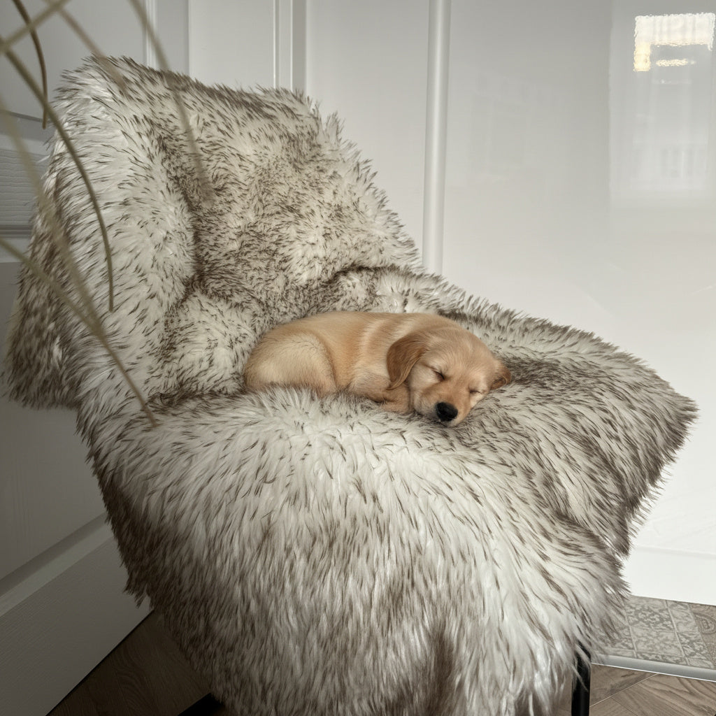 Luxury waterproof faux fur throw