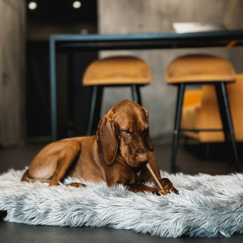 LUXURY FAUX FUR DOG BED
