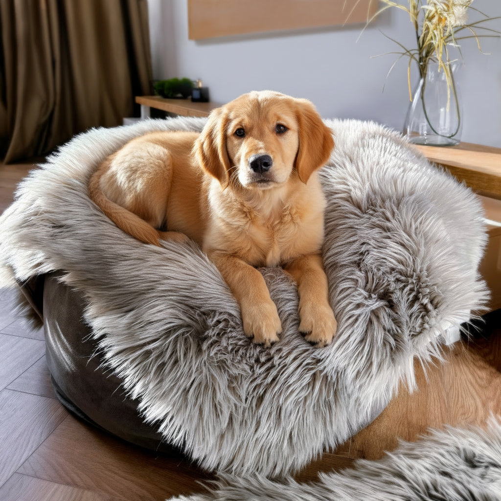 Luxury waterproof faux fur throw