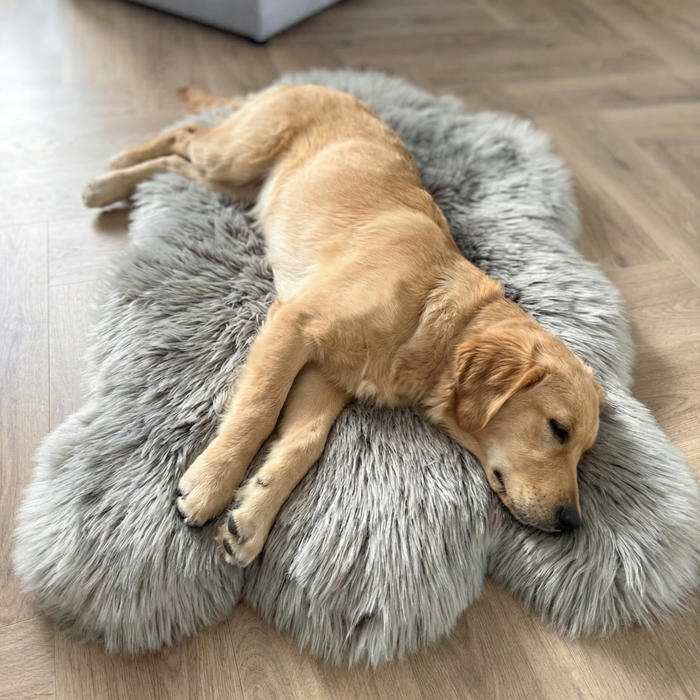 LUXURY FAUX FUR DOG BED