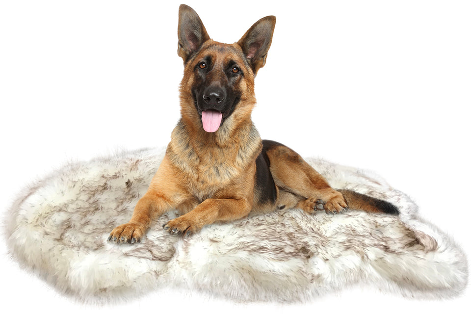 Replacement Dog Bed Cover Ultra Plush Faux Fur, Machine Washable